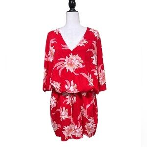 Seafolly Australia Floral Kaftan Cover Up Viscose